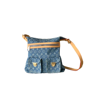 LOUIS VUITTON LARGE DENIM BAG VINTAGE BAG 346587 (34*30*13cm)